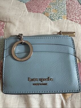 Kate Spade Blue Card Holder Wristlet